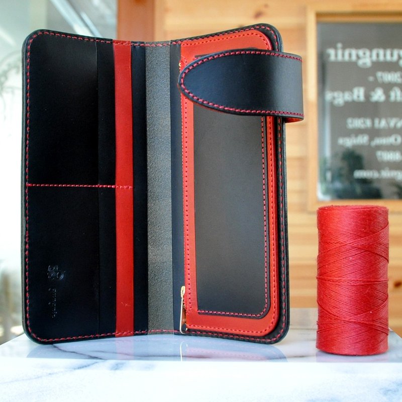 Simple wallet A No.1 Buttero - 皮夹/钱包 - 真皮 黑色