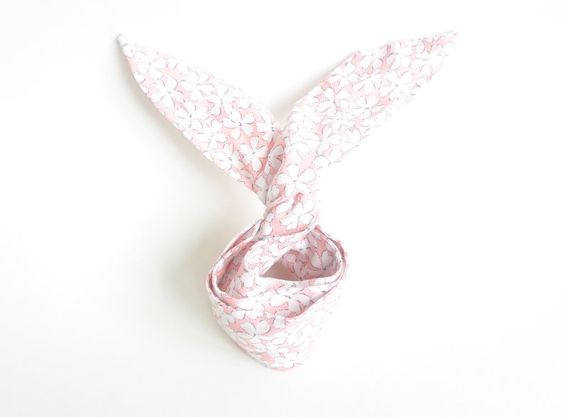 发带 - 樱花 - 发饰 - 棉．麻 粉红色