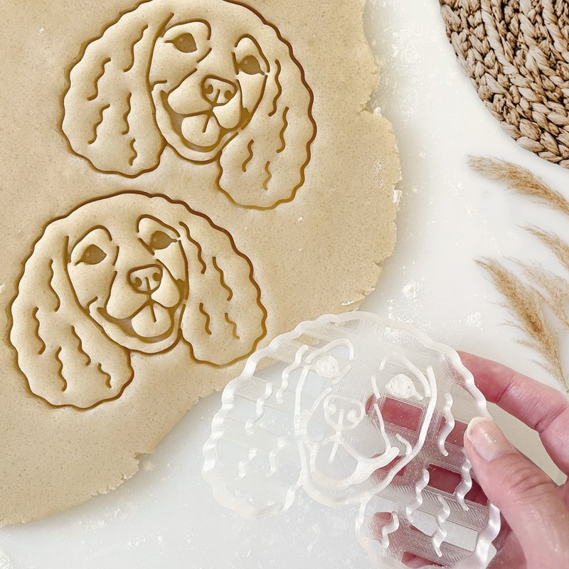 美国水猎犬饼干压模 / 狗狗肖像压模 / 3D 打印 - 其他 - 塑料 