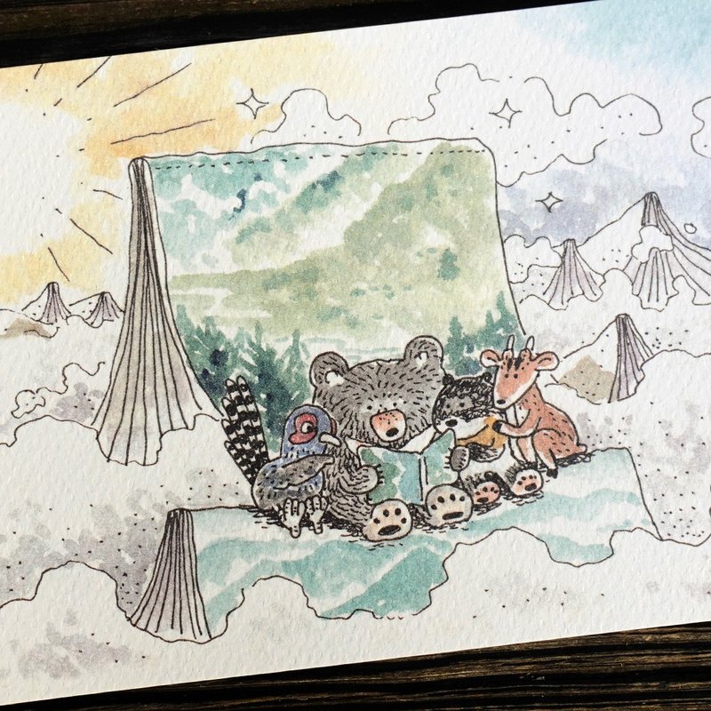 在地好朋友明信片－阅读山林 - 卡片/明信片 - 纸 