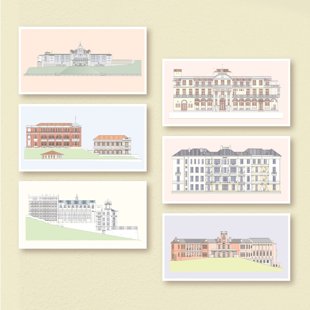 【香港历史建筑系列】明信片__学校 - 卡片/明信片 - 纸 