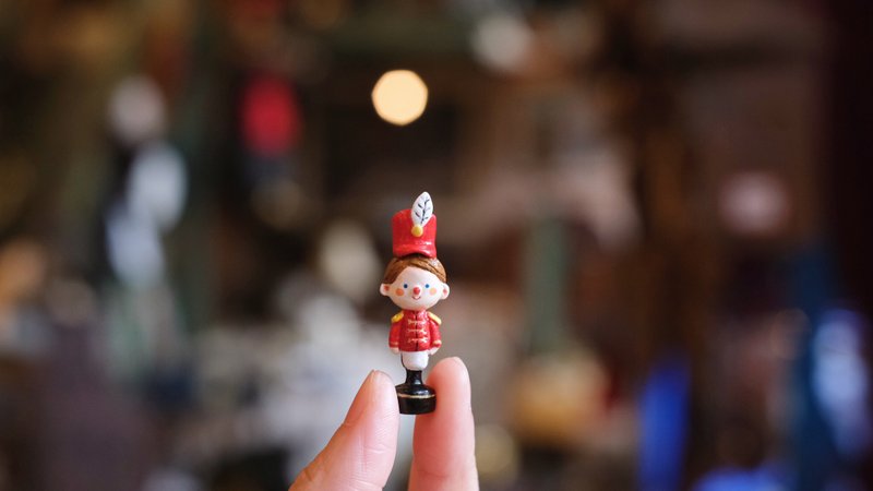 【棉花星球】复古玩具系列-小兵 - 玩偶/公仔 - 粘土 红色