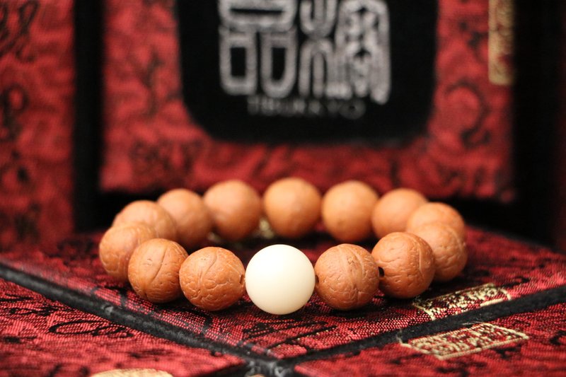 凤眼菩提子手珠 14mm 佛珠念珠 手串 设计 母亲节礼物 手环 菩提 - 手链/手环 - 植物．花 