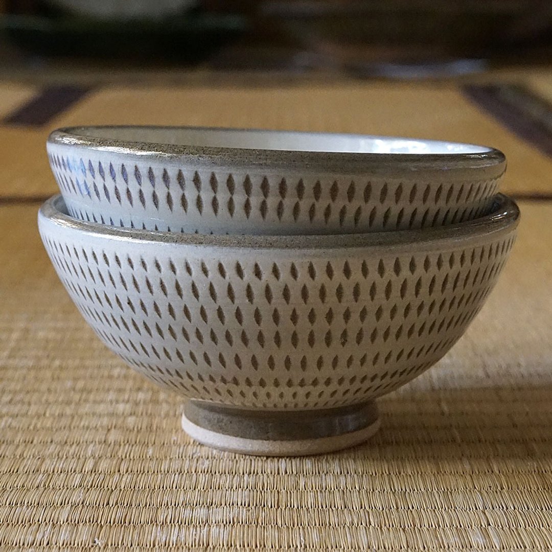 小石原烧飞刨饭碗 - 碗 - 陶 