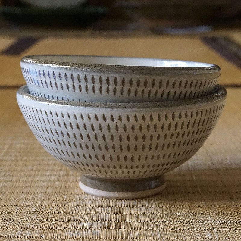 小石原烧飞刨饭碗 - 碗 - 陶 