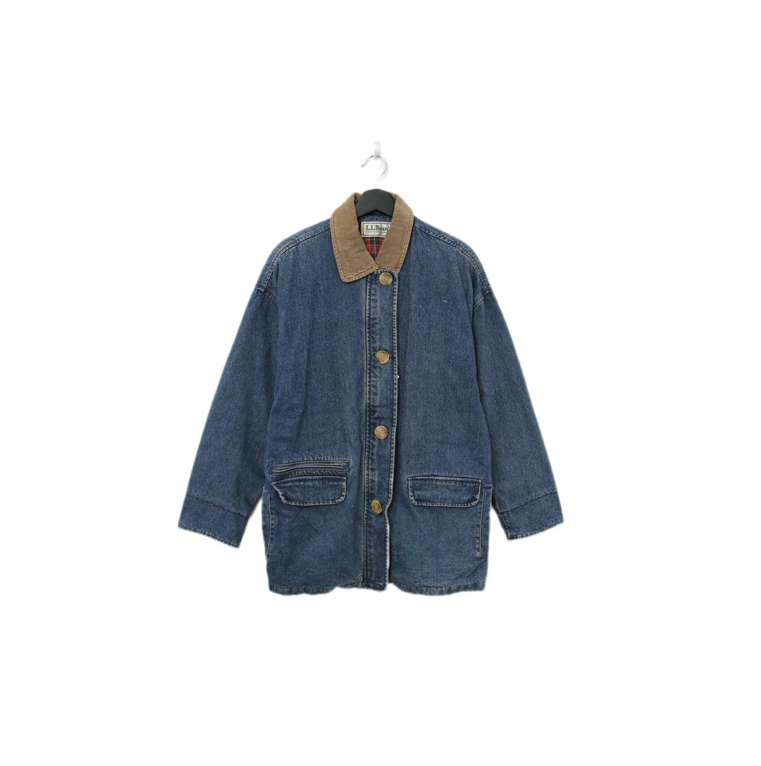 Back to Green-品牌外套 L.L.bean拼接领牛仔j-05/vintage jacket - 男装外套 - 棉 