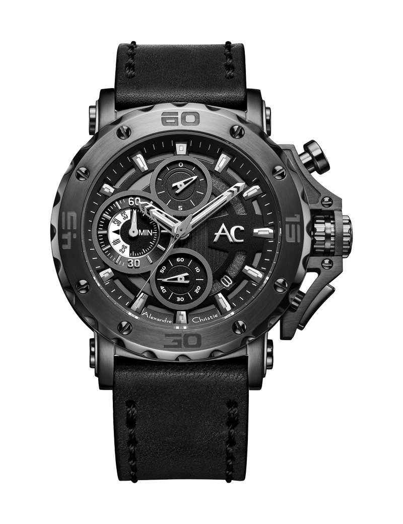 【AC手表】人气畅销9205MCLEPBA-钢铁黑 - 男表/中性表 - 不锈钢 