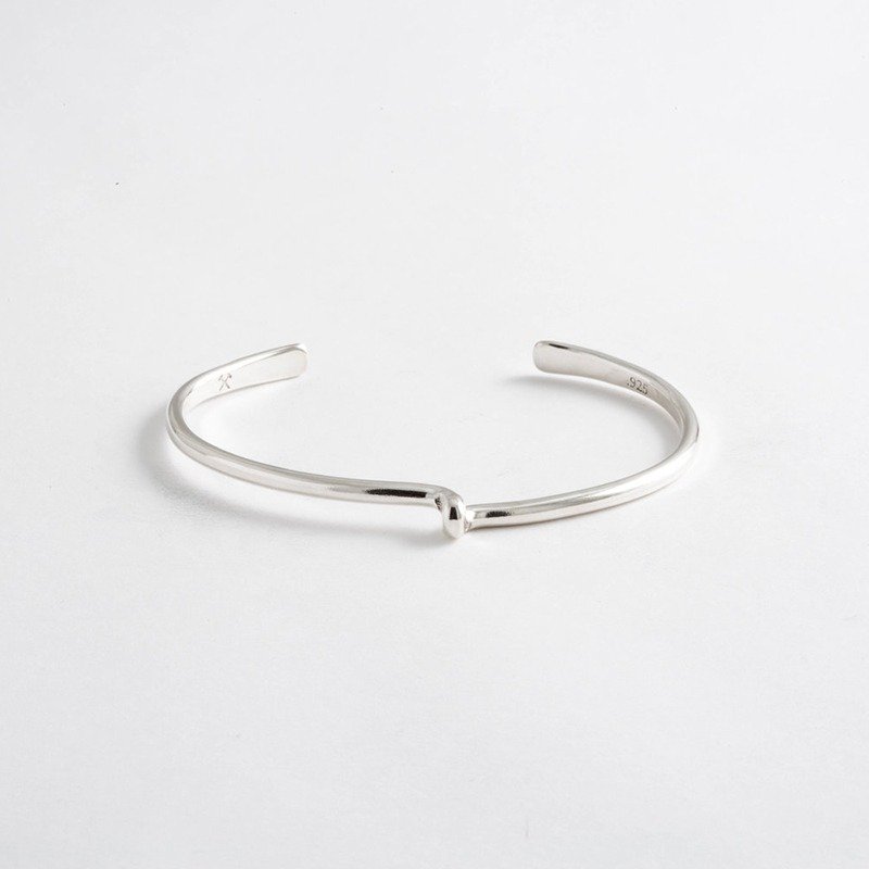 美国职人品牌 Studebaker Metals 手工锻造 Avanti Cuff 纯银手环 - 手链/手环 - 其他金属 银色