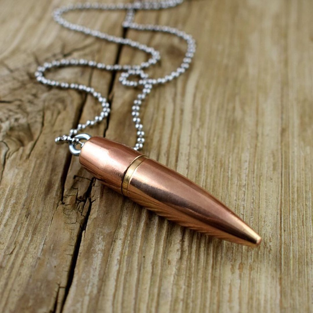 Bullet - 50口径 子弹项链 / 男生女生金属造型复古质感个性项链 - 项链 - 其他材质 