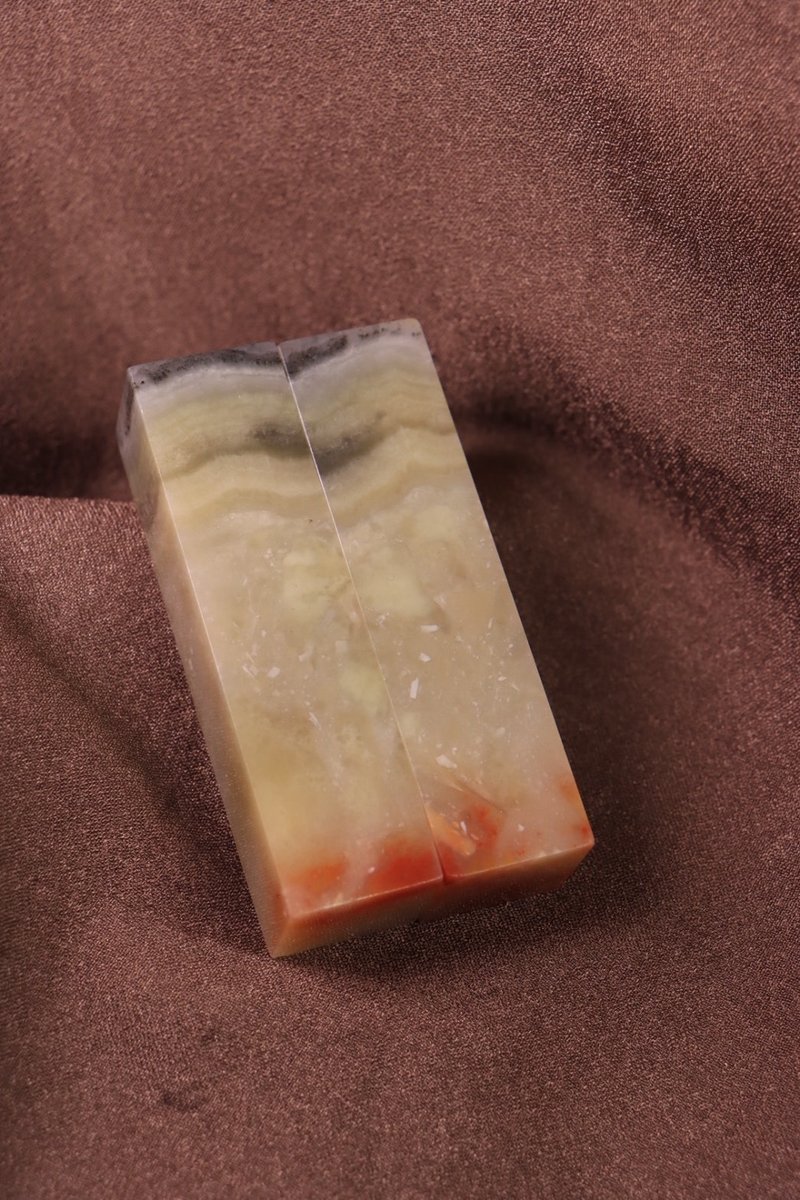 【日好手工刻印・情人结婚对章】老挝石 S8 - 印章/印台 - 石头 多色