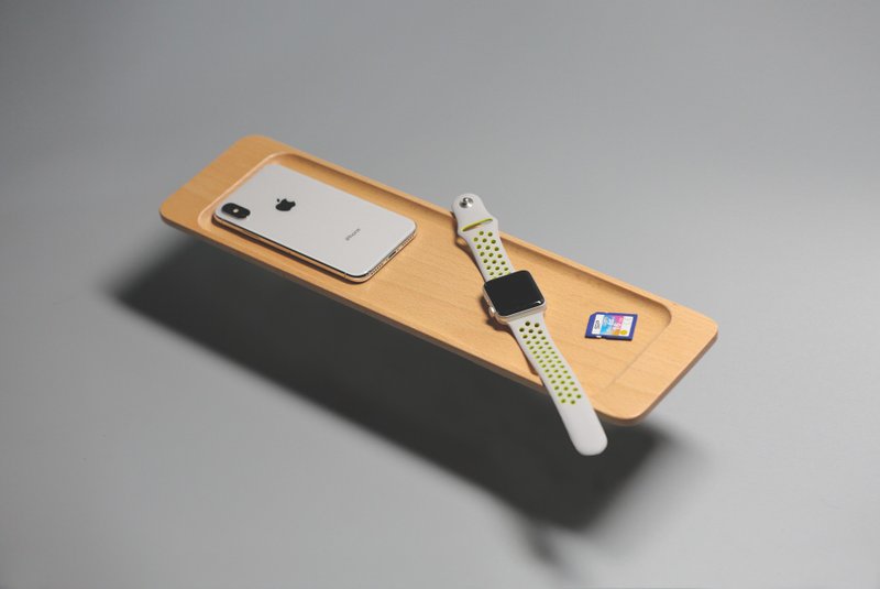 可蕾 端形置物盘 餐盘 L (山毛榉/枫木) - 收纳用品 - 木头 