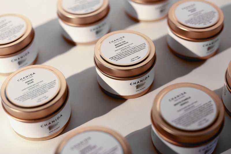 CHANIDA- 旅行锡罐蜡烛 / Travel Tin Candle - 蜡烛/烛台 - 其他材质 