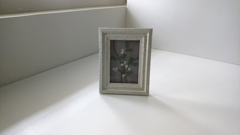 槲寄生羊毛毡花草系疗愈画框家饰 - 摆饰 - 羊毛 白色