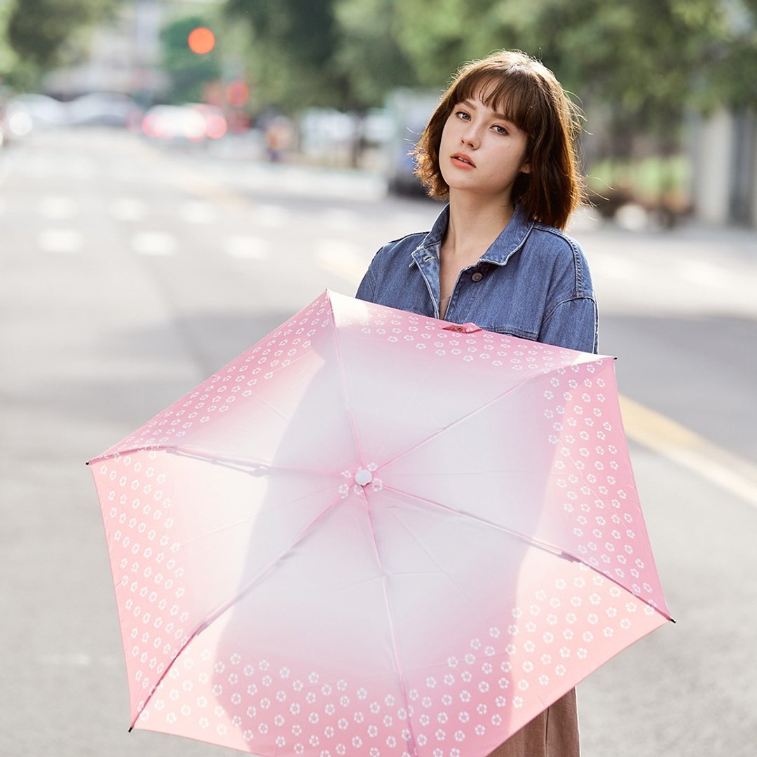 Prolla 时尚渐层樱花系列 安全缓冲式自动伞 春日赏樱必备 - 雨伞/雨衣 - 防水材质 