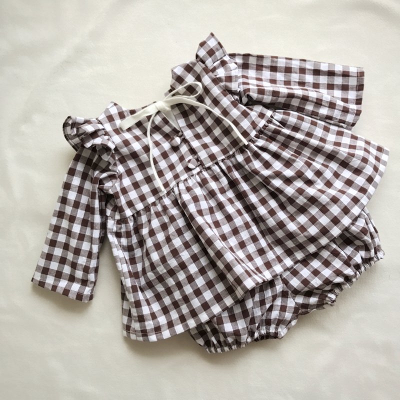 Setup ☆ Parisienne Autumn tunic & Bloomers "Vissy" Brown - 其他 - 棉．麻 咖啡色