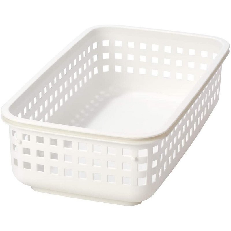 Like-it 窄款 隙缝型多功能可堆叠收纳篮 洗衣篮 S(单个) - 卫浴用品 - 塑料 白色