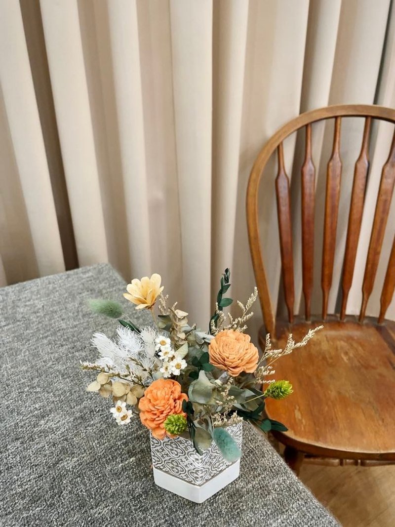 干燥花桌花【复古森林】花盆 开幕桌花 生日礼物 结婚 乔迁 入厝 - 干燥花/捧花 - 植物．花 