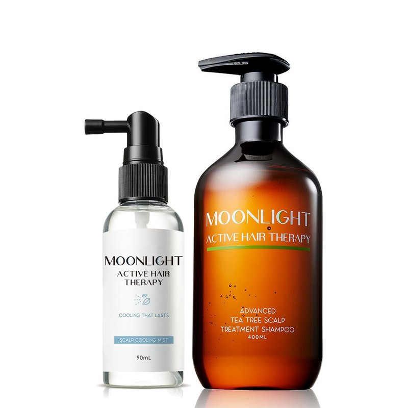 【Moonlight 莯光】 进化版 头皮净凉控油组 (净凉喷雾+茶树洗发) - 洗发用品 - 其他材质 透明