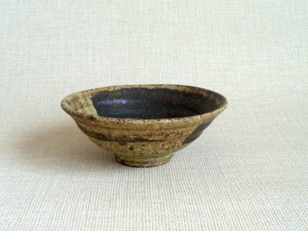 抹茶碗 铁绘刷痕 c - 碗 - 陶 咖啡色