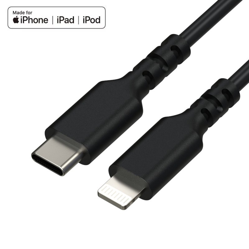 OC USB-C to Lightning 高速传输充电线 - 充电宝/传输线 - 铜/黄铜 黑色
