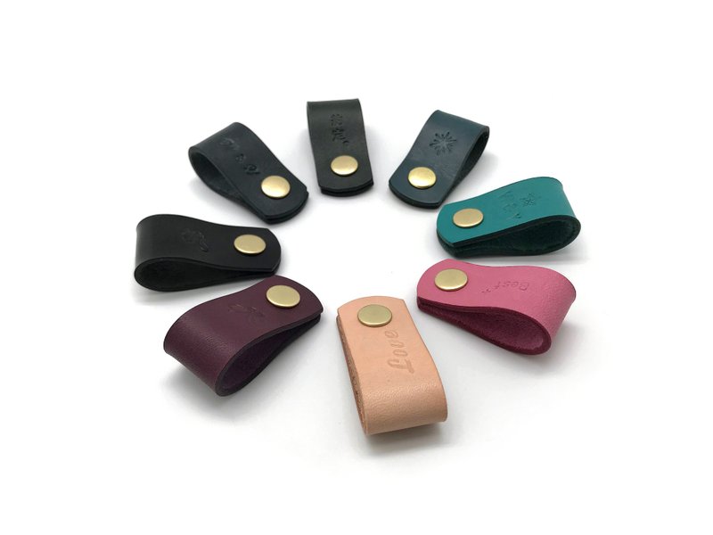 集线器 / 卷线器 / 收线器 (13色/细款/免费刻字) - 卷线器/电线收纳 - 真皮 多色