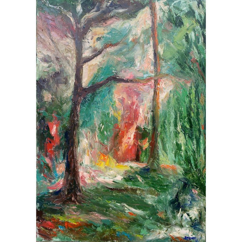 老森林原创艺术油画墙面装饰抽象旧森林 - 海报/装饰画/版画 - 其他材质 多色