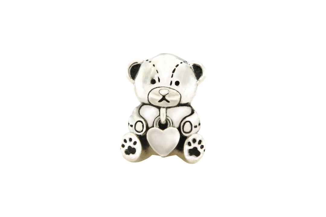 DreamGlassArt* 爱心救助 - 熊熊 SBB-1708013H - 手链/手环 - 其他金属 银色