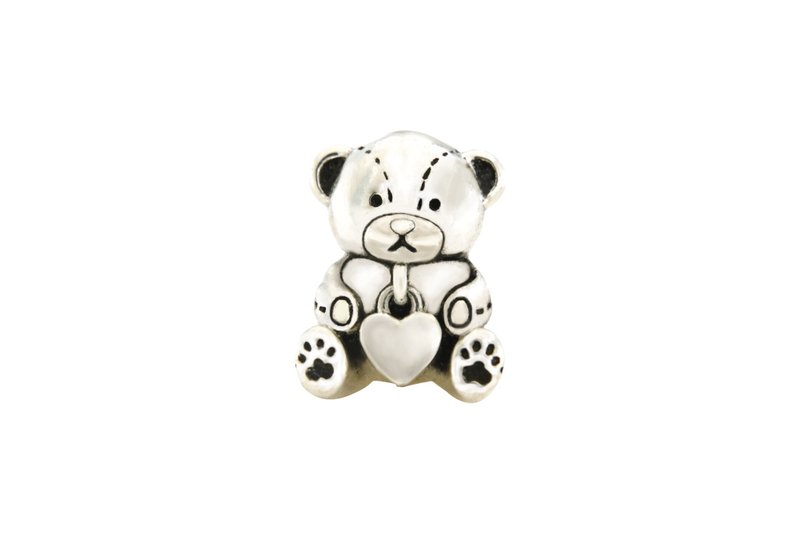 DreamGlassArt* 爱心救助 - 熊熊 SBB-1708013H - 手链/手环 - 其他金属 银色