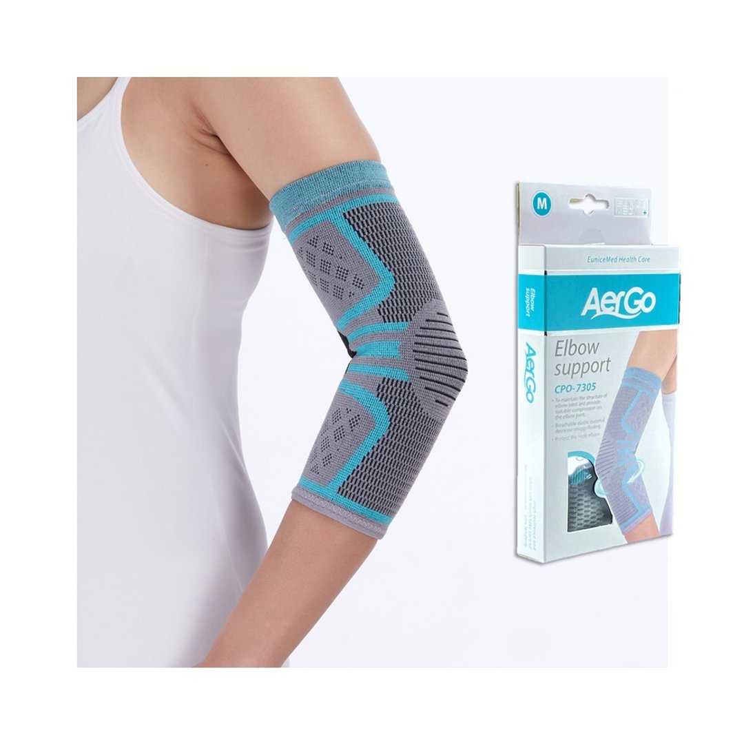 【EuniceMed】AerGo 针织护肘 手肘关节保护 立体缇花针织 7305 - 运动配件 - 其他材质 绿色