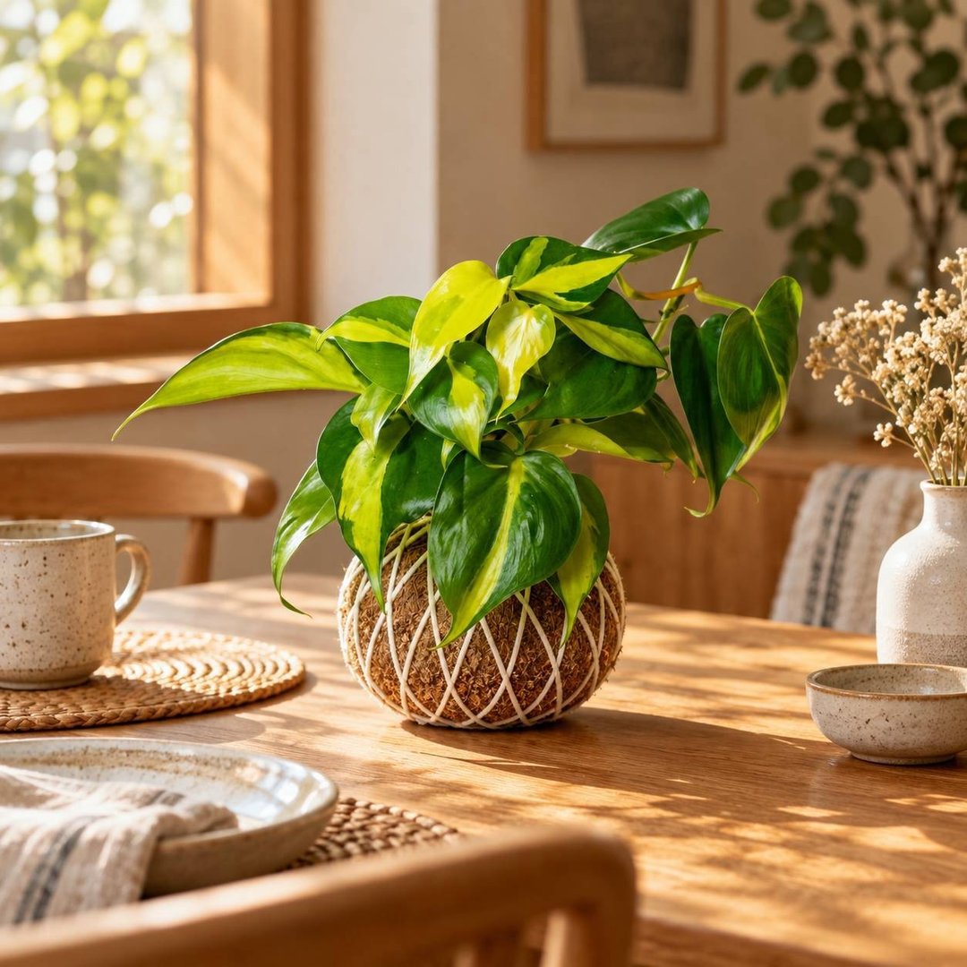 斑叶心叶蔓绿绒苔球 苔球植物 苔玉 适合室内植物 办公室植物 - 植栽/盆栽 - 植物．花 