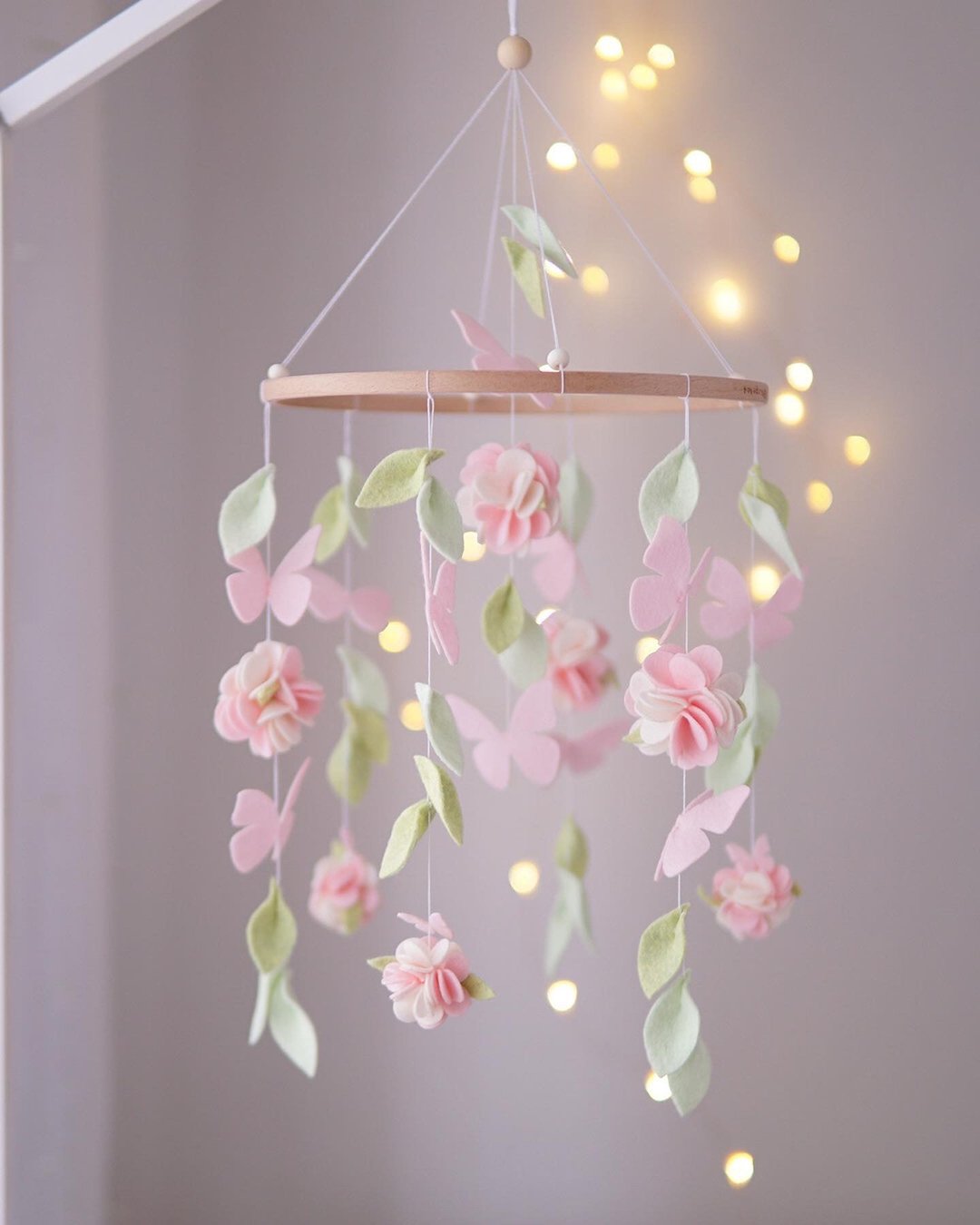 Flower mobile girl. Nursery decor - 玩具/玩偶 - 其他材质 