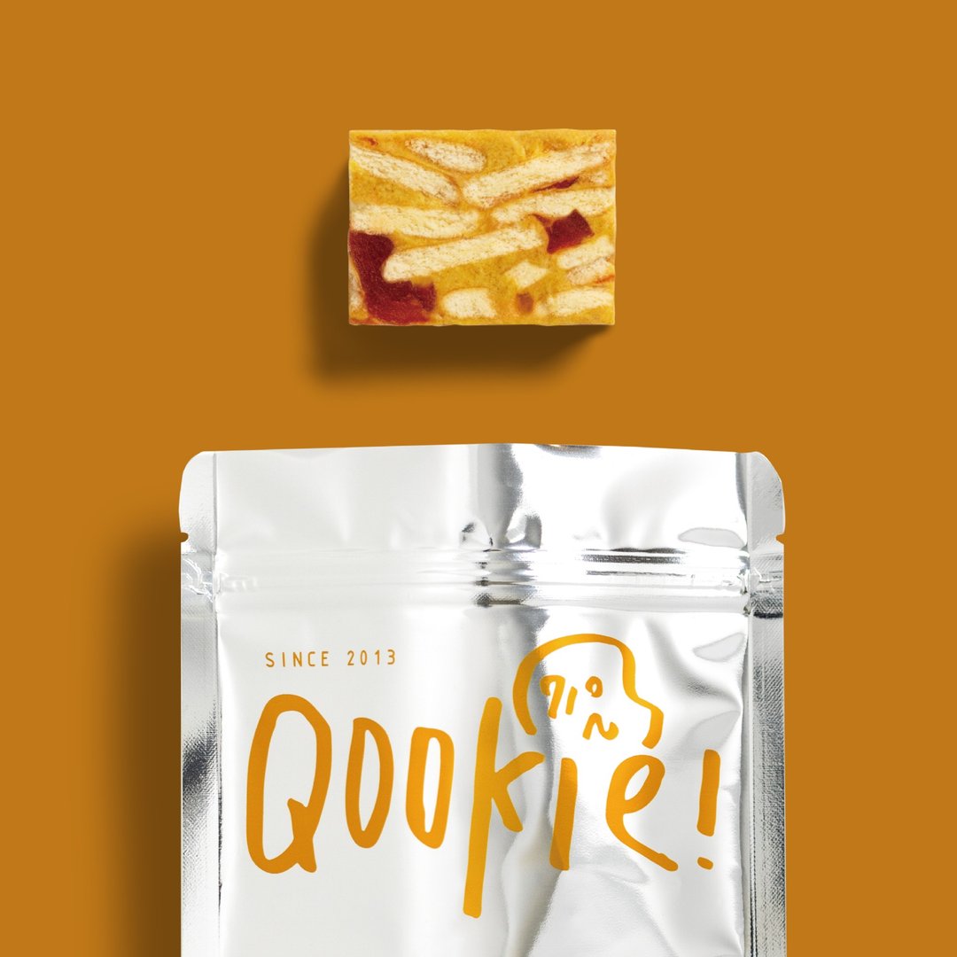 交换礼物【Qookie! 零嘴系列】日式辛咖喱 - 随手包 (120 克) 手工饼干 - 零食/点心 - 新鲜食材 多色