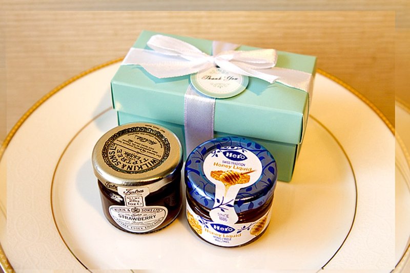 | Double Love Tiffany盒 | Tiptree果酱+Hero蜂蜜 二入礼盒 - 蜂蜜/黑糖 - 新鲜食材 蓝色