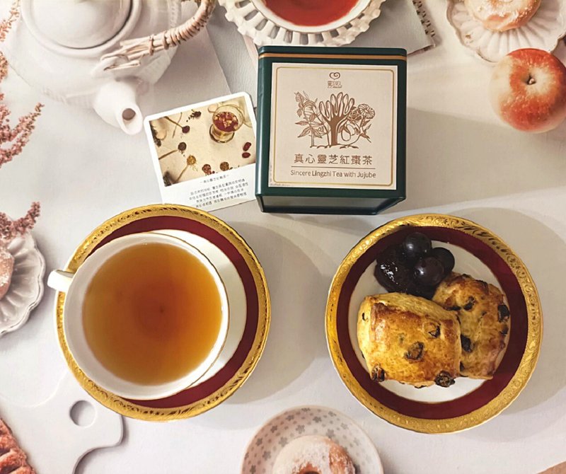 【灵芝草人】真心灵芝红枣茶 (12包入/盒) - 茶 - 植物．花 粉红色