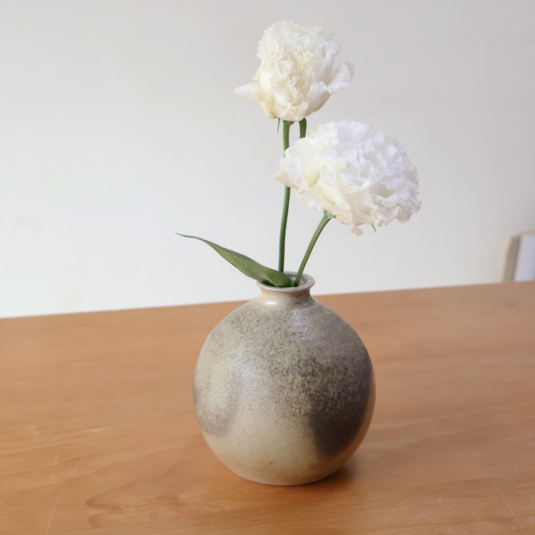 云岫 柴烧陶花瓶 - 花瓶/陶器 - 陶 卡其色
