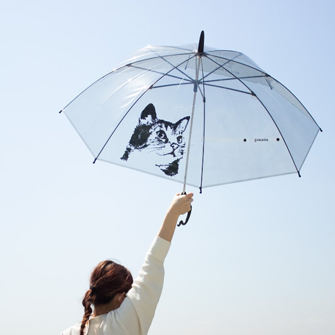 Evereon 可替换式环保轻量伞EV212(灰猫) - 雨伞/雨衣 - 环保材料 灰色