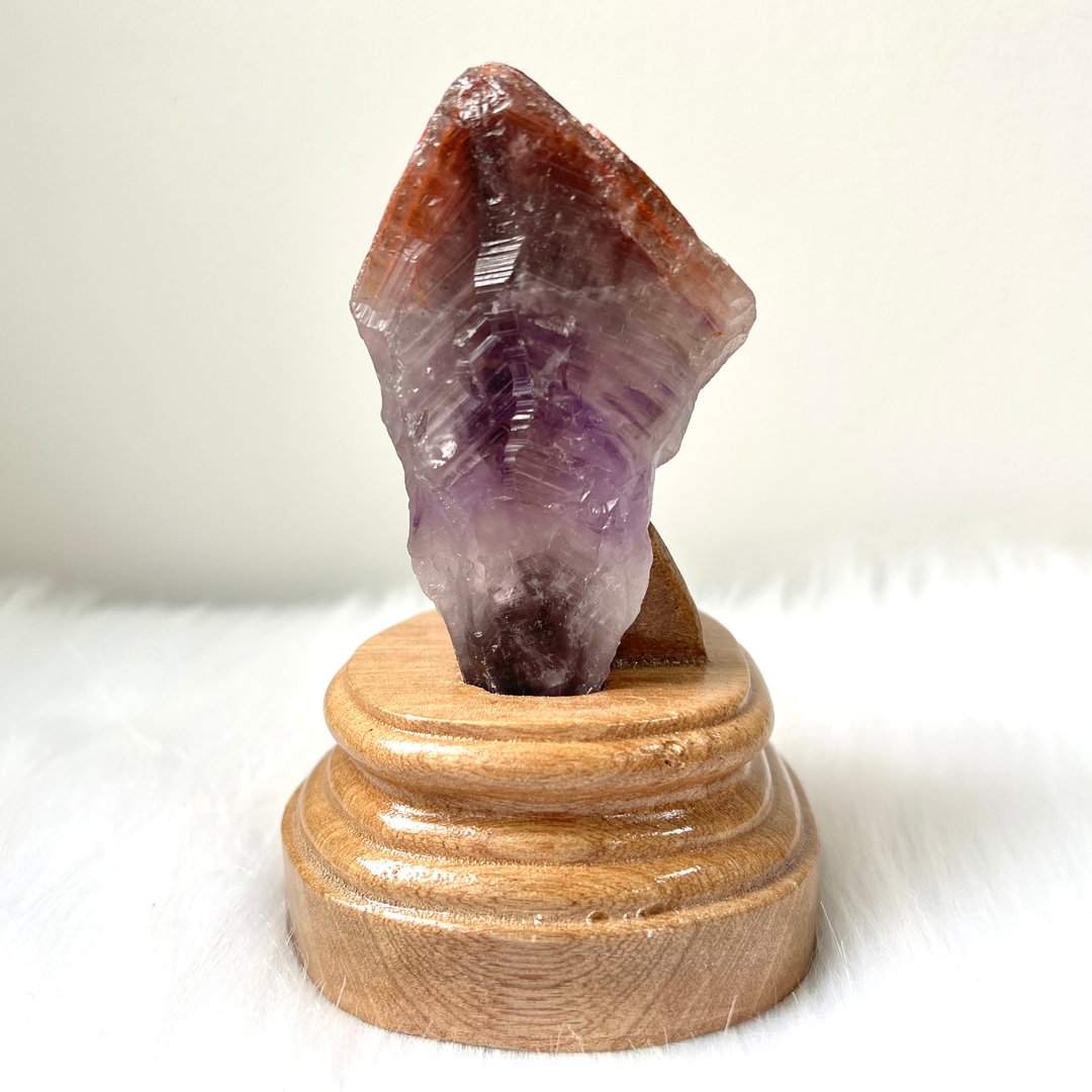 红头极光23连订造底座 | 水晶 | 水晶原石 | 水晶摆件 - 摆饰 - 水晶 紫色