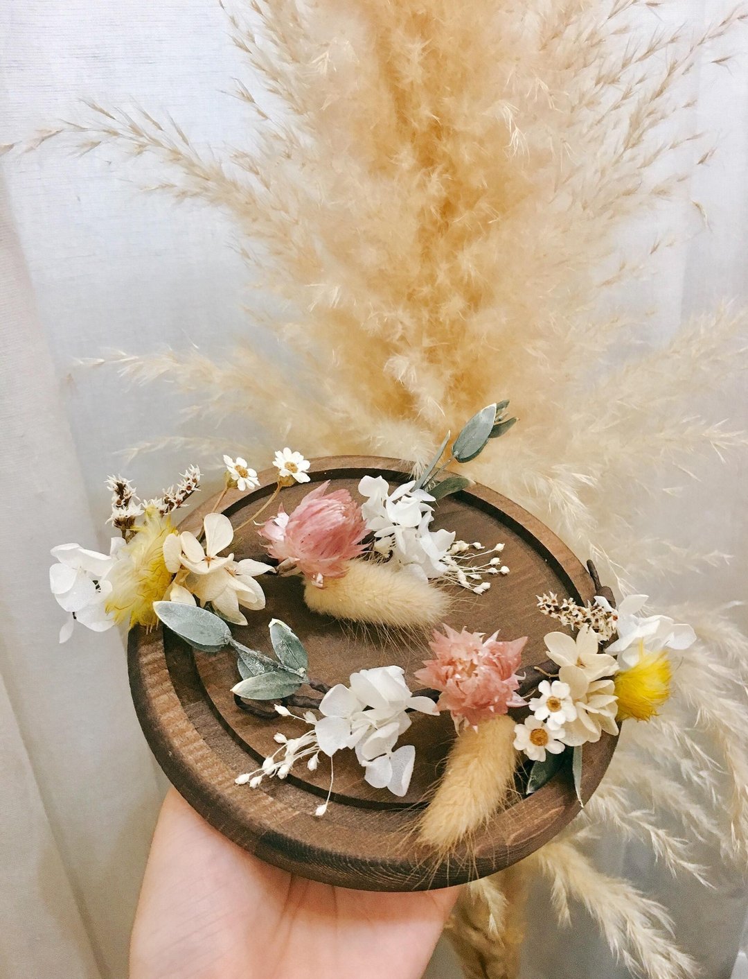 干燥花饰品【慢生活】花头饰 新秘饰品 干燥花发饰 新娘发饰 - 胸花/手腕花 - 植物．花 