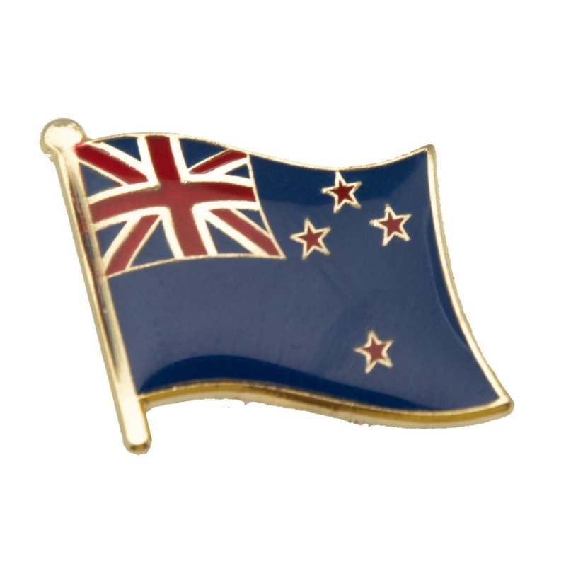 New Zealand 新西兰 国徽胸章 金属别针 国徽胸徽 金属饰品 国徽 - 胸针 - 其他材质 多色
