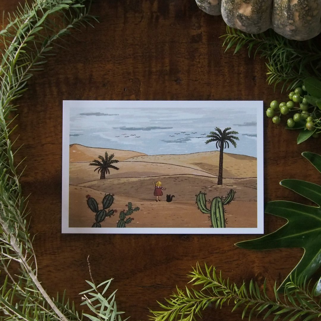 Postcard Desert - 卡片/明信片 - 纸 橘色