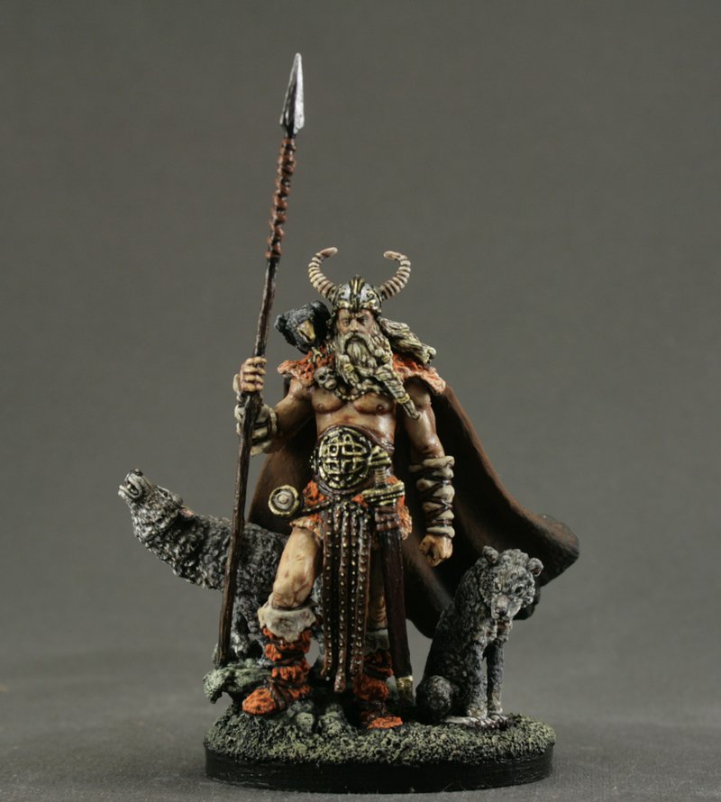 Statuette Tin soldier 54 mm Viking, Miniature Home Decor Gift for Man - 玩偶/公仔 - 其他金属 咖啡色