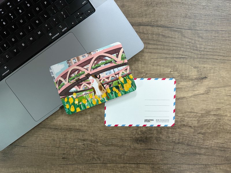 【猫游街角 - 怡和街天桥】 明信片丨Amazing Studio - 卡片/明信片 - 纸 多色