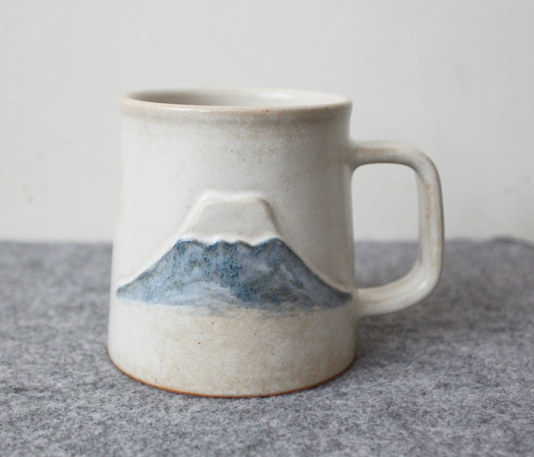富士山  耳挂咖啡陶杯 - 咖啡杯/马克杯 - 陶 