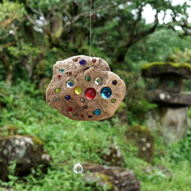 为您的空间注入阳光 浮木与Sun Catcher&吊饰 窗户装饰 玻璃珠 水晶棱镜 海滩风格 69 - 墙贴/壁贴 - 玻璃 咖啡色