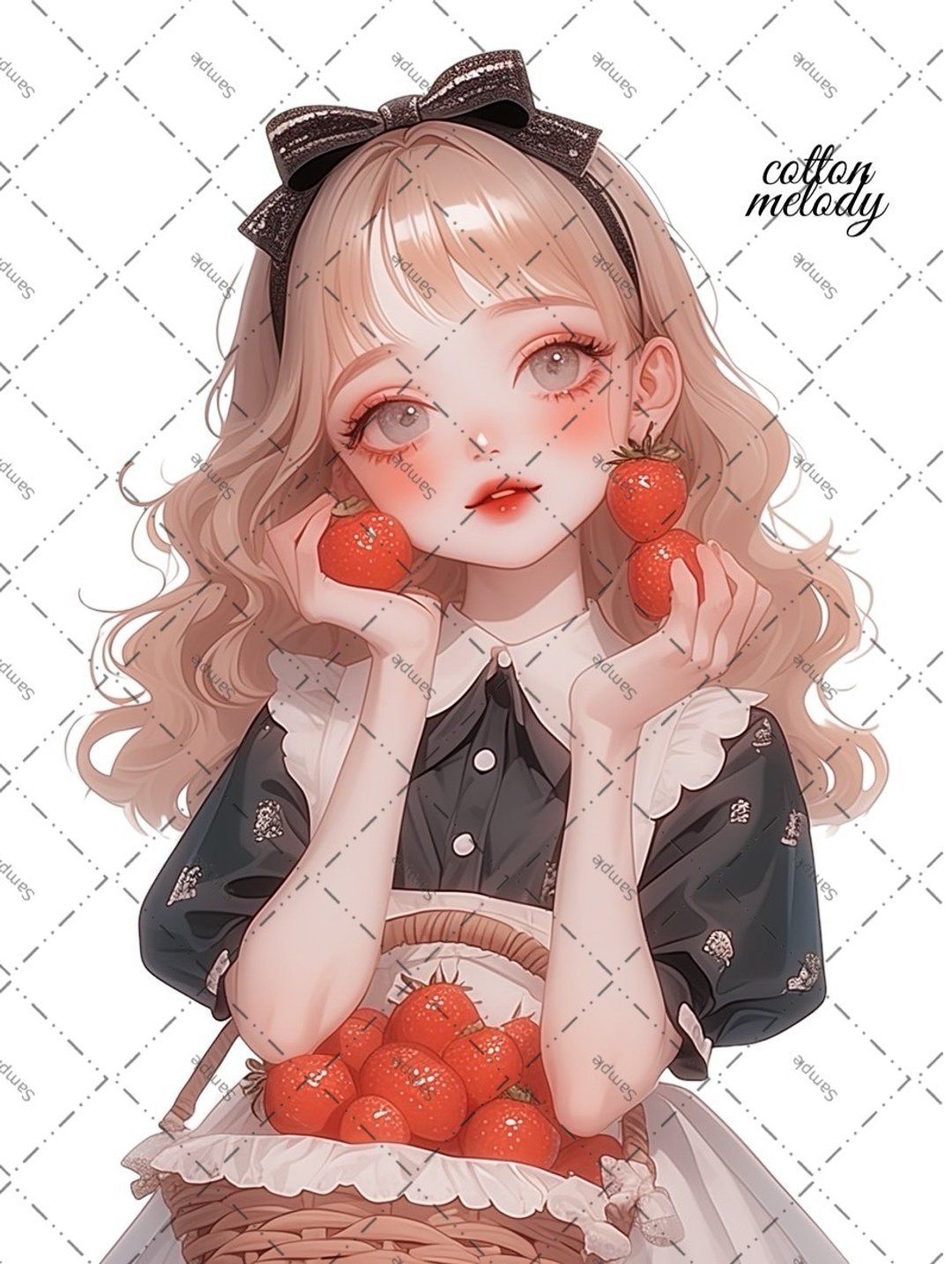 原创贴纸 no.1681 人物贴纸 原创贴纸 人像贴纸 女孩贴纸 原创人物贴纸 - 贴纸 - 纸 