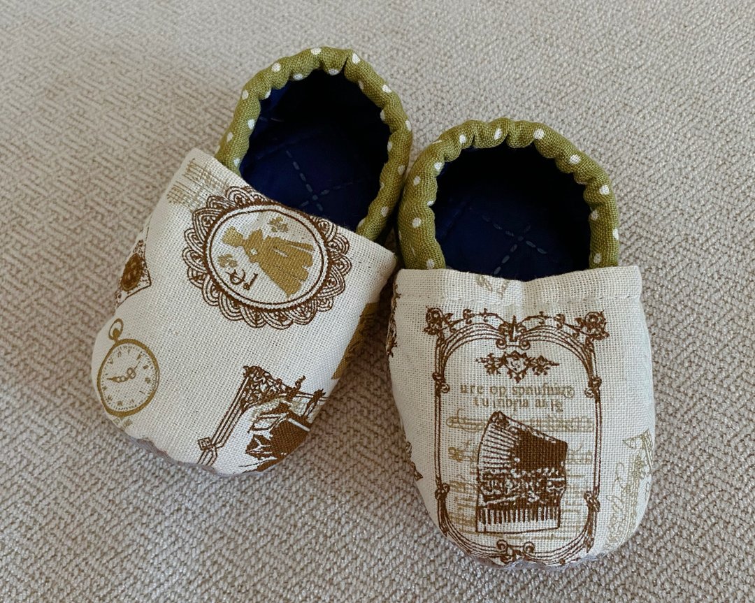 手作宝宝学布鞋 12cm - 婴儿鞋 - 棉 
