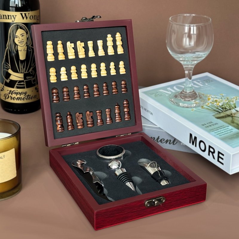 红酒开瓶器礼盒国际象棋收纳盒 定制化生日礼物企业送礼 派对必备 - 开瓶器/开罐器 - 其他材质 