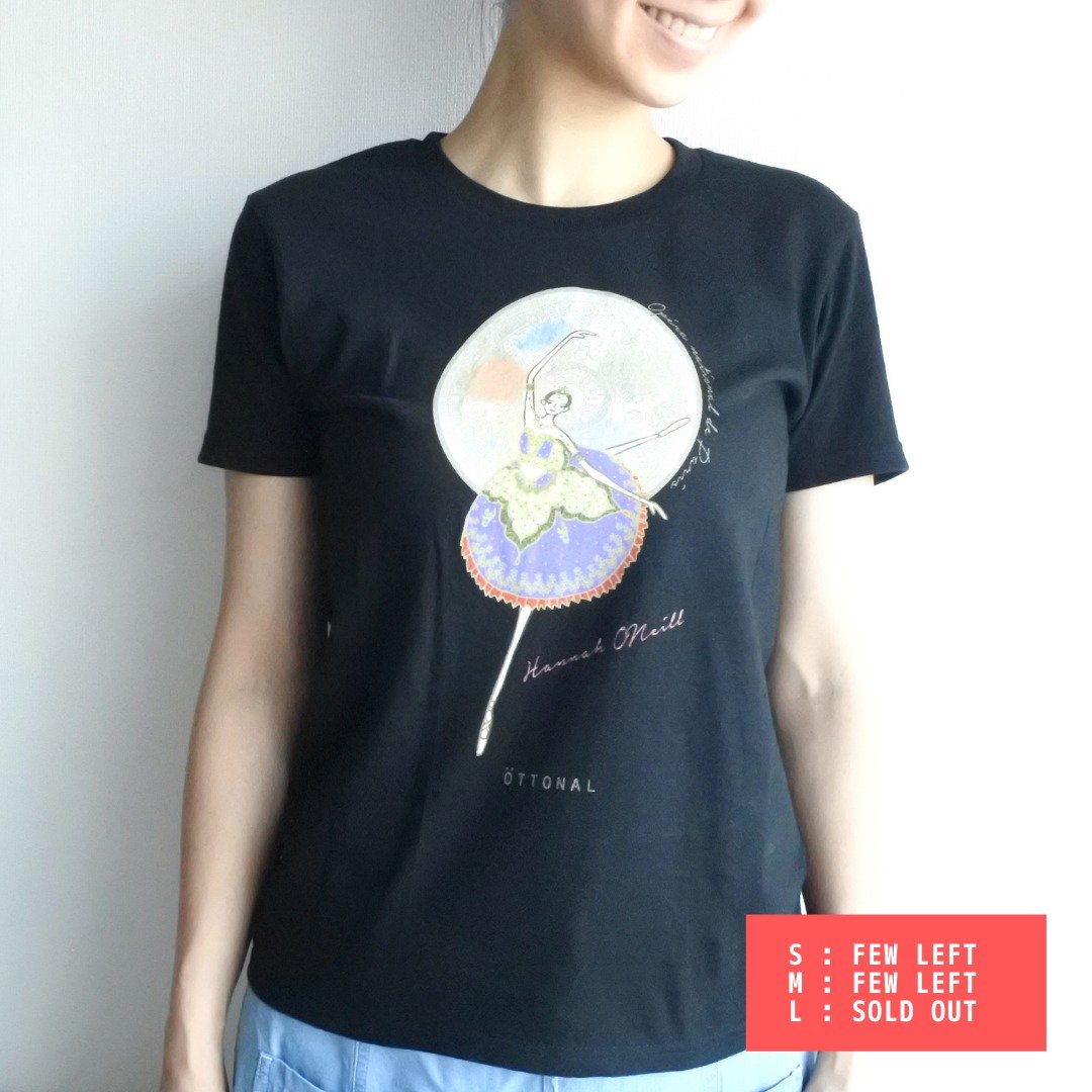 L size sold out Paris Opera Collab O'Neil Hana T-shirt ballet/ballerina - 女装 T 恤 - 棉．麻 黑色