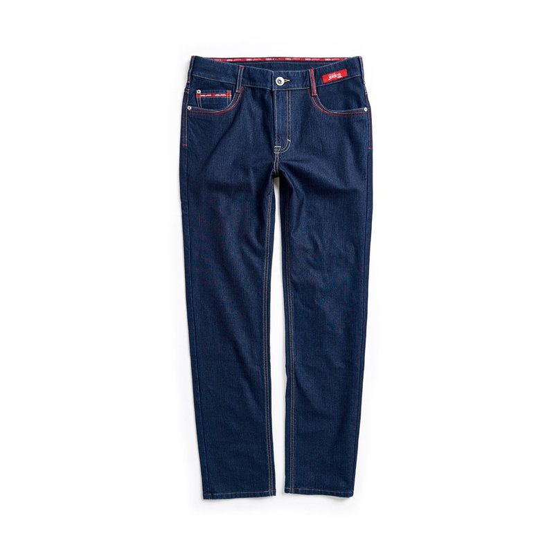 EDWIN 男款 东京红 迦绩弹力机能小直筒牛仔裤 (原蓝色) - 男士长裤 - 棉．麻 蓝色