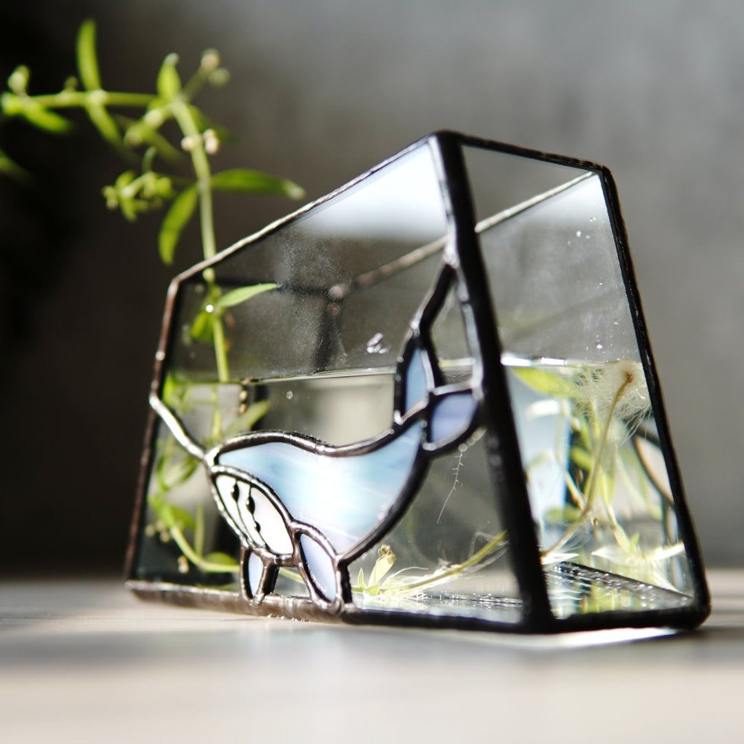 【定制商品】几何花器/手工花瓶/镶嵌玻璃 - 花瓶/陶器 - 其他材质 多色